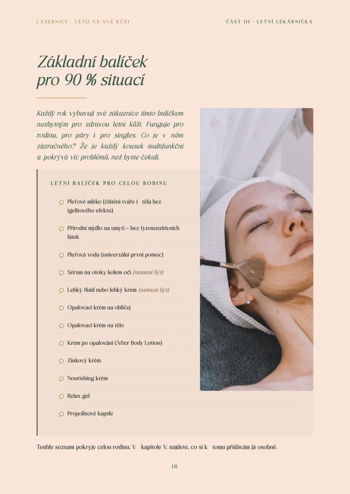Ukázka strany z ebooku: Základní balíček pro 90 % situací