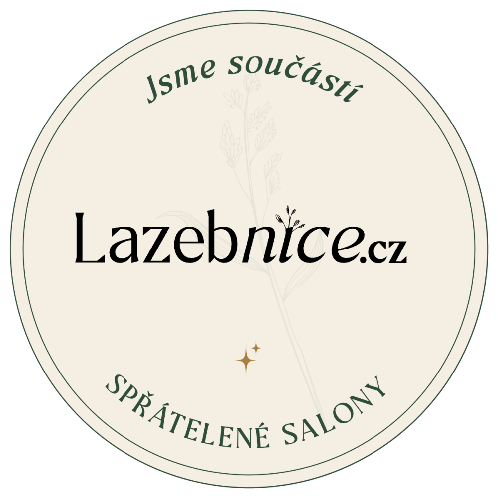 Pečeť Spřátelené salony Lazebnice.cz, světlá varianta